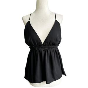 Express Black Open Back Top Women's Size Medium | 20-42